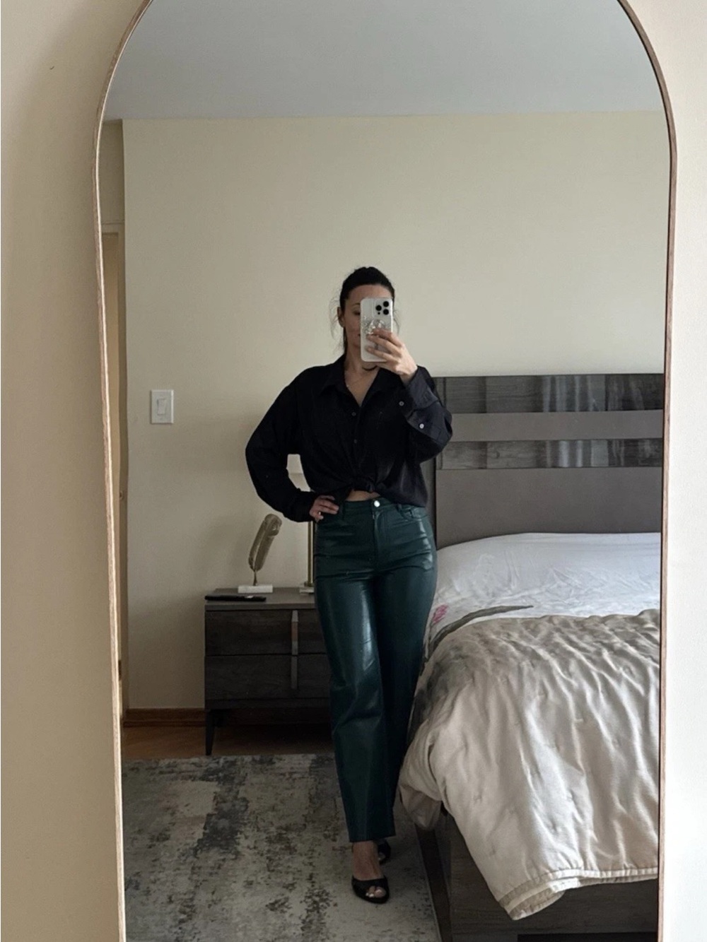 Wilfred Dark Green Straight-Leg Women’s Jeans